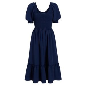 Hill House Navy Midi Dress